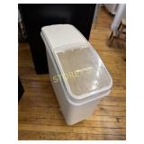 Winco Mobile Ingredient Bin w/ Slide Top Lid