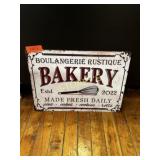 Tin Bakery Sign ~18 x 13