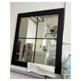 32 x 36 Black Framed Wall Mirror
