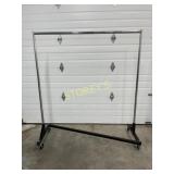 Single Rail Rolling Z Garment Rack