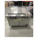 True 4' Ref. Mega-top Prep Table on Wheels