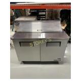 True 4' Ref. Prep Table on Wheels