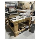 Wood Stationary Work Table ~49x48x35