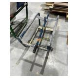 Blue Rolling Drum Stand ~34 x 18 x18