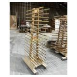 Rolling Wood Drying Rack ~22 x 38 x 77