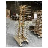 Rolling Wood Drying Rack ~22 x 38 x 77