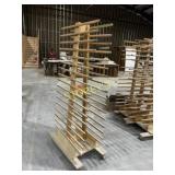 Rolling Wood Drying Rack ~22 x 38 x 77