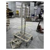 Steel White Rolling Drying Rack w/ Extra Arms