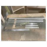 (3) 36" Alumin Rules, (3) 12" Alumin Rules & Squar