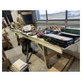 Lrg Rolling Work Table ~146x32x37