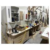 24 Drawer Wood Work Bench ~16'x22'
