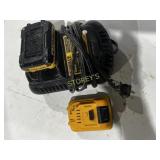 Dewalt 12V/20V Battery Charger w/ 2 Batteries
