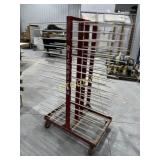 Steel Red Rolling Drying Rack ~26 x 37 x 65