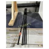 4 Black Steel Spikes - 48'