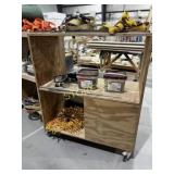 Rolling Wood Cabinet - 48 x 24 x 56