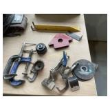 Asst. Welding Clamps, Wire Brushes, Angle Plate