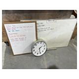 Clock & White Boards