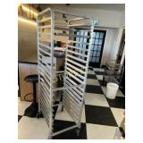 Mobile Tray Rack on Wheels ~20x26x69