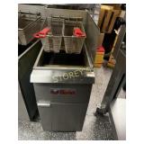 Ikon 35lbs Gas Deep Fryer on wheels