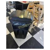 Lg. Mobile Waste Bin on Wheels ~21x21x32