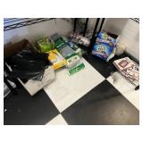 Garbage Bags, Oxy Clean, Mop Heads etc.