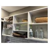 Contents of Cabinet Glasses, Paper Bags etc.