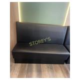 5' Brown Cushioned Free Standing Bench