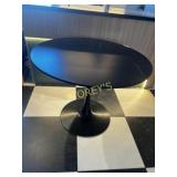 40' Round Black Dining Table
