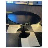 40' Round Black Dining Table
