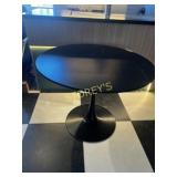 40' Round Black Dining Table