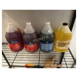 4 Jugs Chemicals; Degreaser, Rinse, Detergent