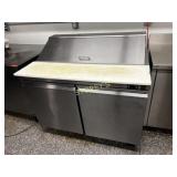 4' Refrigerated Sandwich Table on Wheels