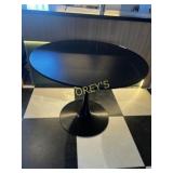 40' Round Black Dining Table