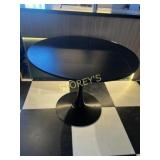 40' Round Black Dining Table