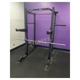 Black Adjust. Bench Press / Squat Rack