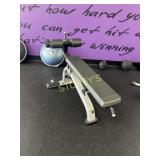 Precor Adjustable Decline Bench w/ Wheels