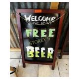 Hanging Menu Sign ~20 x 35