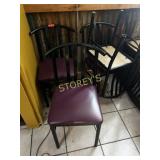 Metal Cushioned Dining Chair