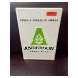 Anderson Craft Ales Tin Sign ~12 x 18