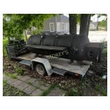 500 Gallon Smoker w/ 20' Single Axle Trailer