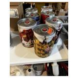7 Decorative Beer Cans
