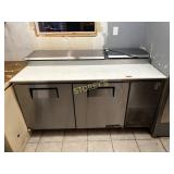 True 70' Refrigerated Pizza Prep Table - As Is