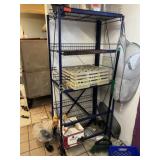 5 shelf blue Rack ~30 x 18 x 70