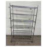 6 Tier Metro rack on Wheels ~4' x 18 x 77'