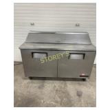 True 60" Ref. Prep Table on Wheels
