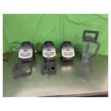 Assorted Ninja blender bases jugs, Etc.