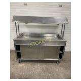 60" S/S Mobile Salad Bar w/ Sneeze Guard