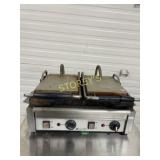 Eurodib Dbl Ribbed Panini Press - 240v