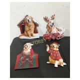 4 Dog Christmas Signs