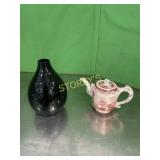 Tea Pot & Vase